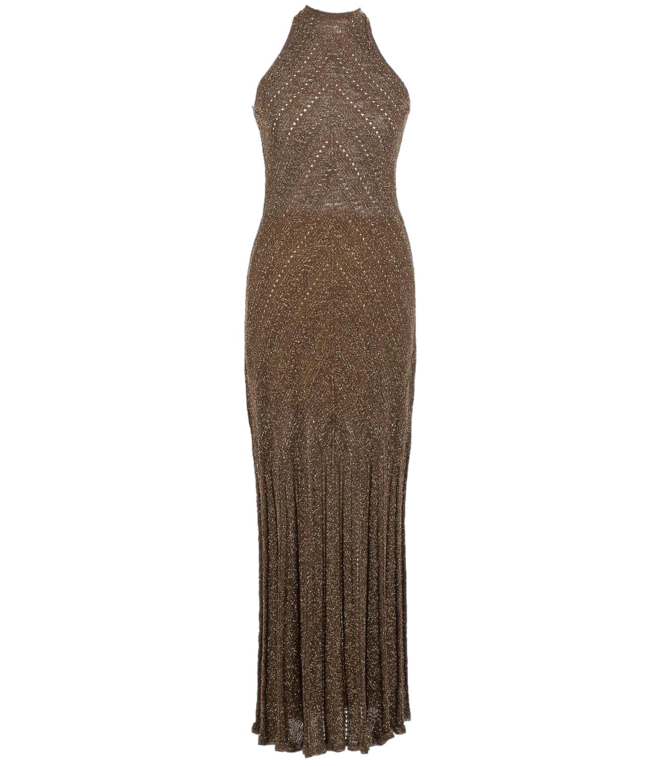 Twinset Abito Coffe Lurex Donna