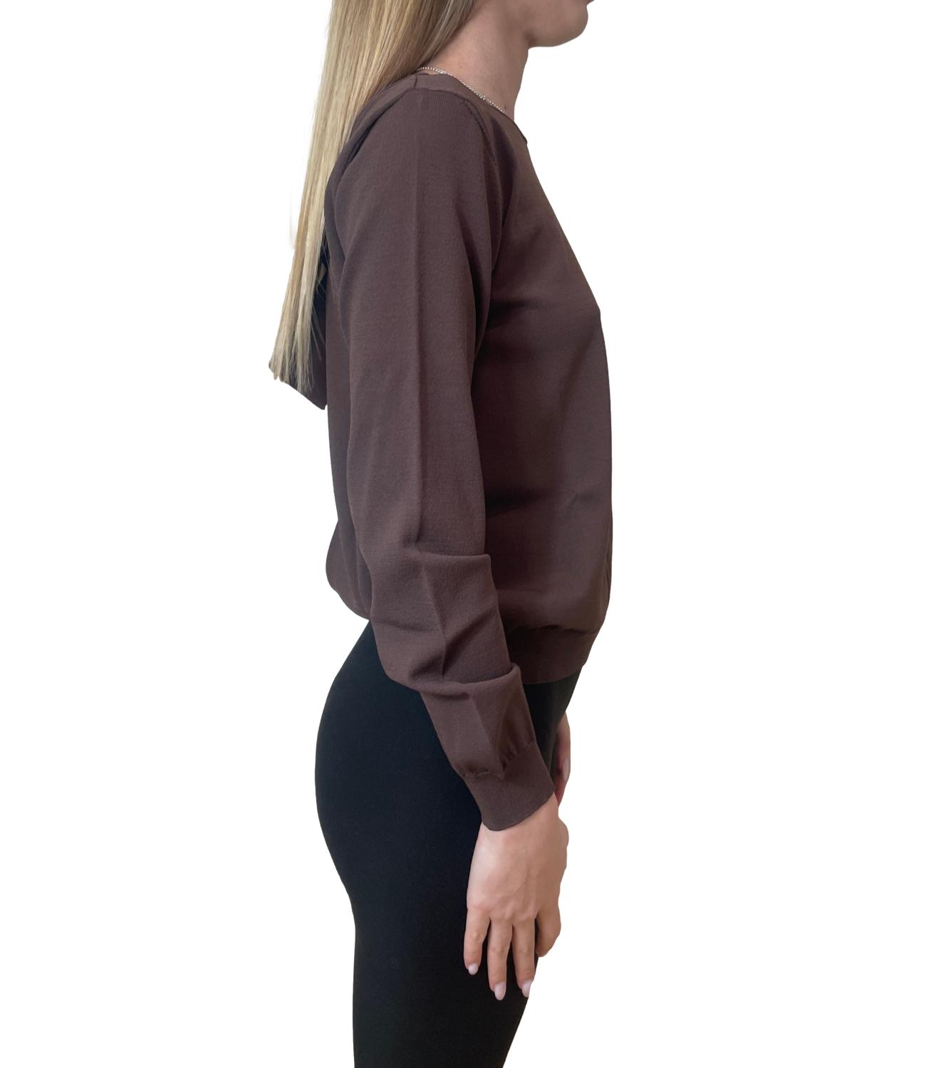 Vicolo Maglia Fiocco Moro Donna