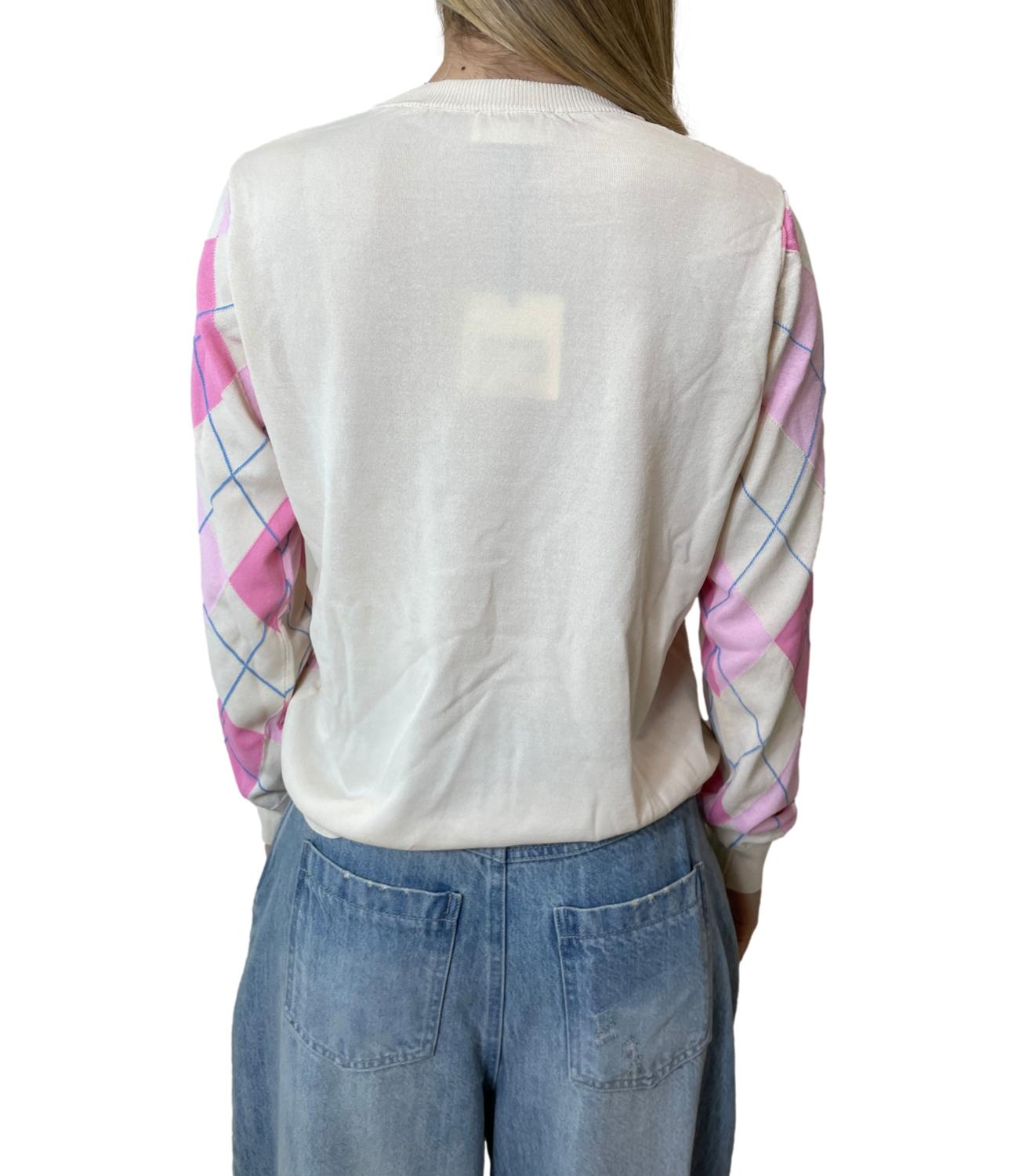 Vicolo Magla Rombi Multicolor Donna