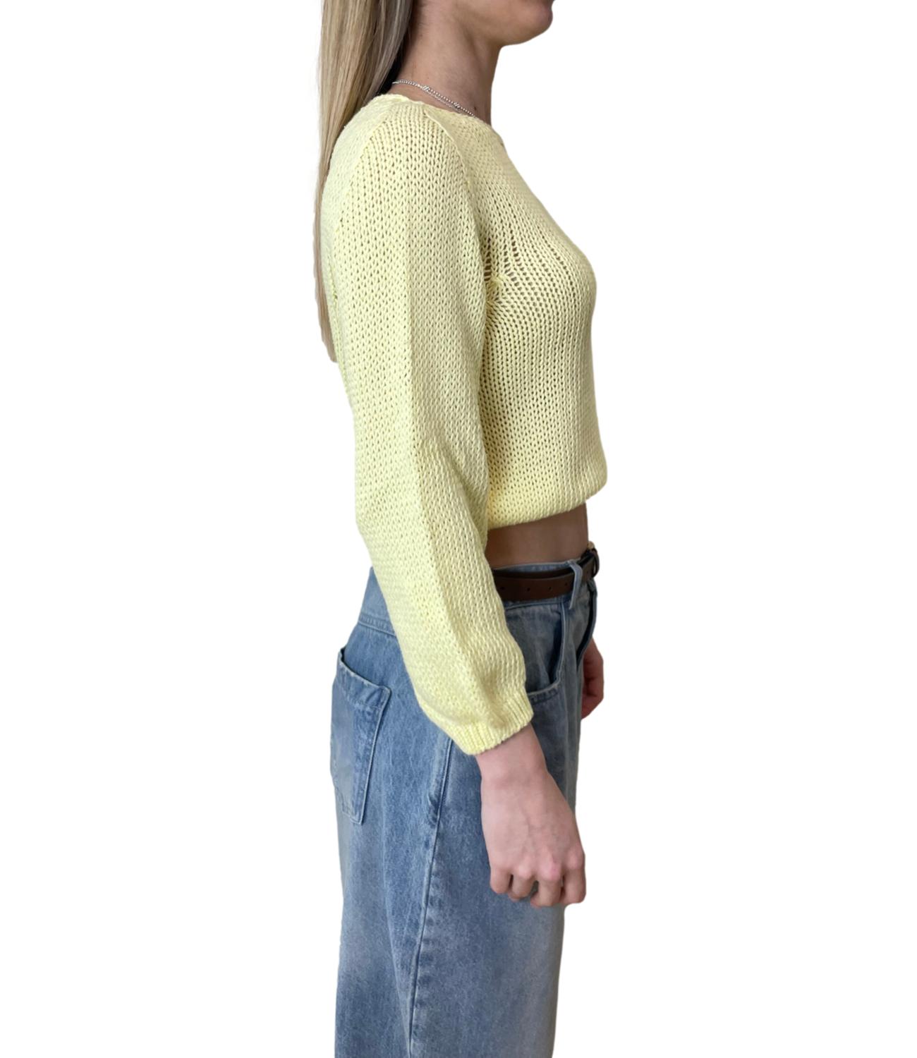 Vicolo Maglia Giallo Donna