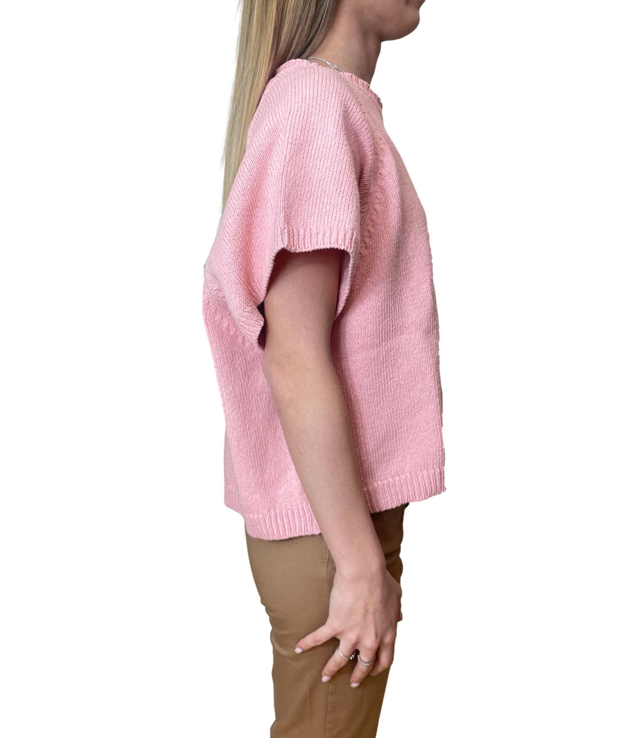 Vicolo Maglia Over Rosa Donna