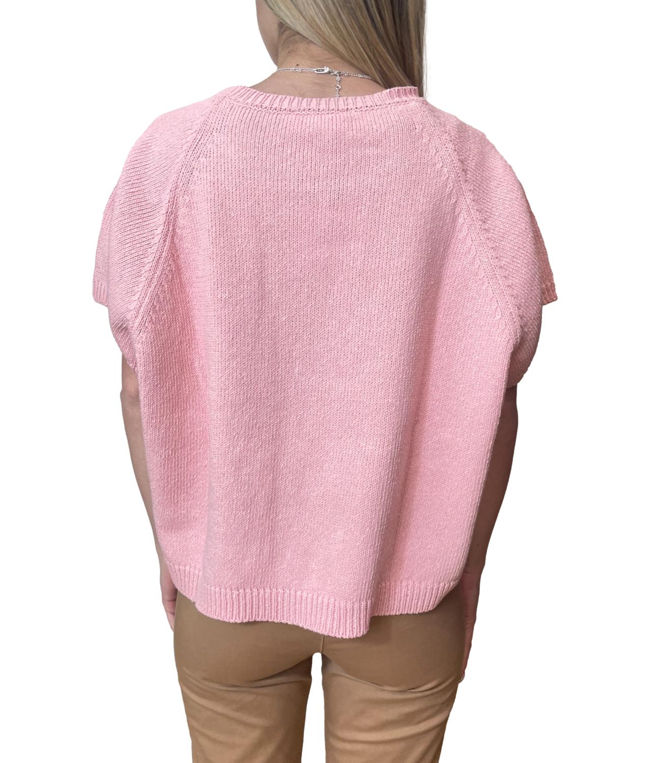 Vicolo Maglia Over Rosa Donna