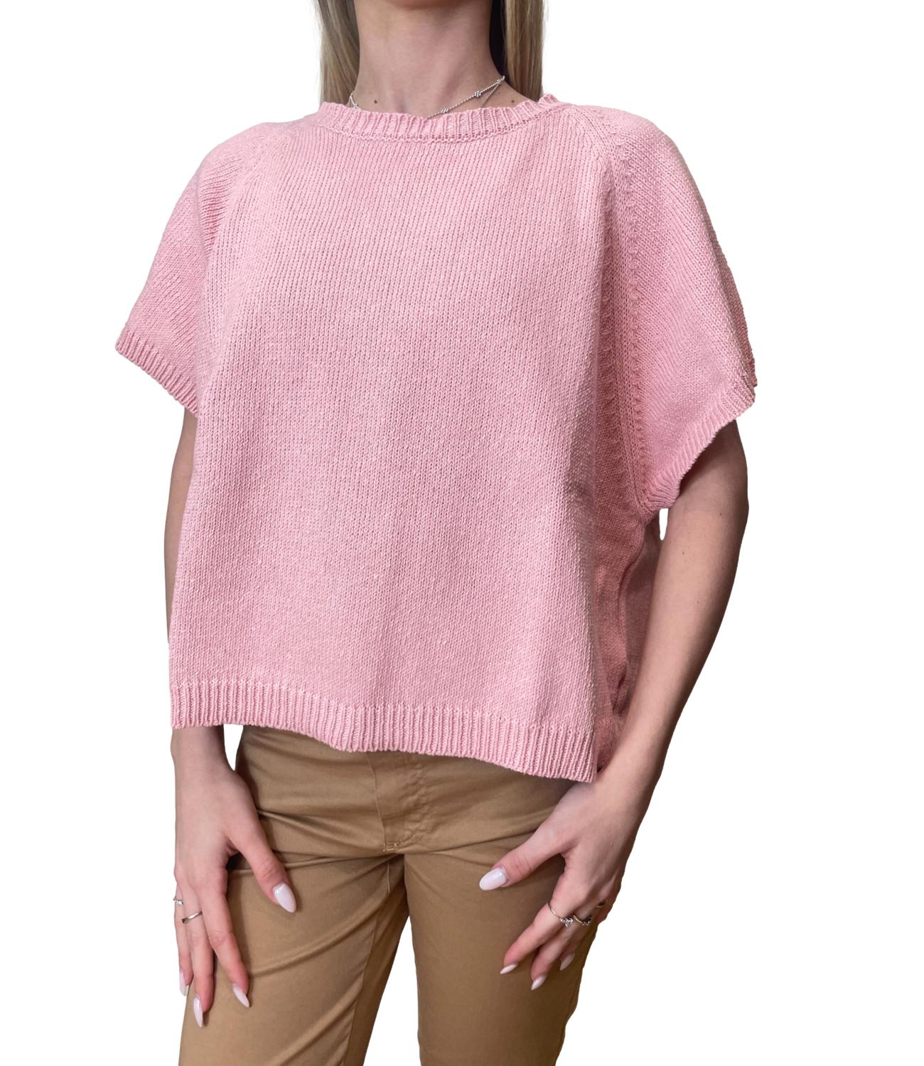 Vicolo Maglia Over Rosa Donna