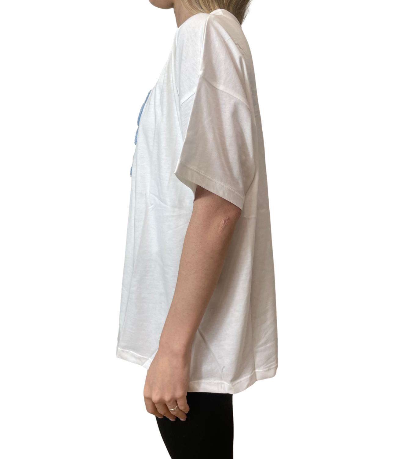 Vicolo T-shirt Logo Blu Donna