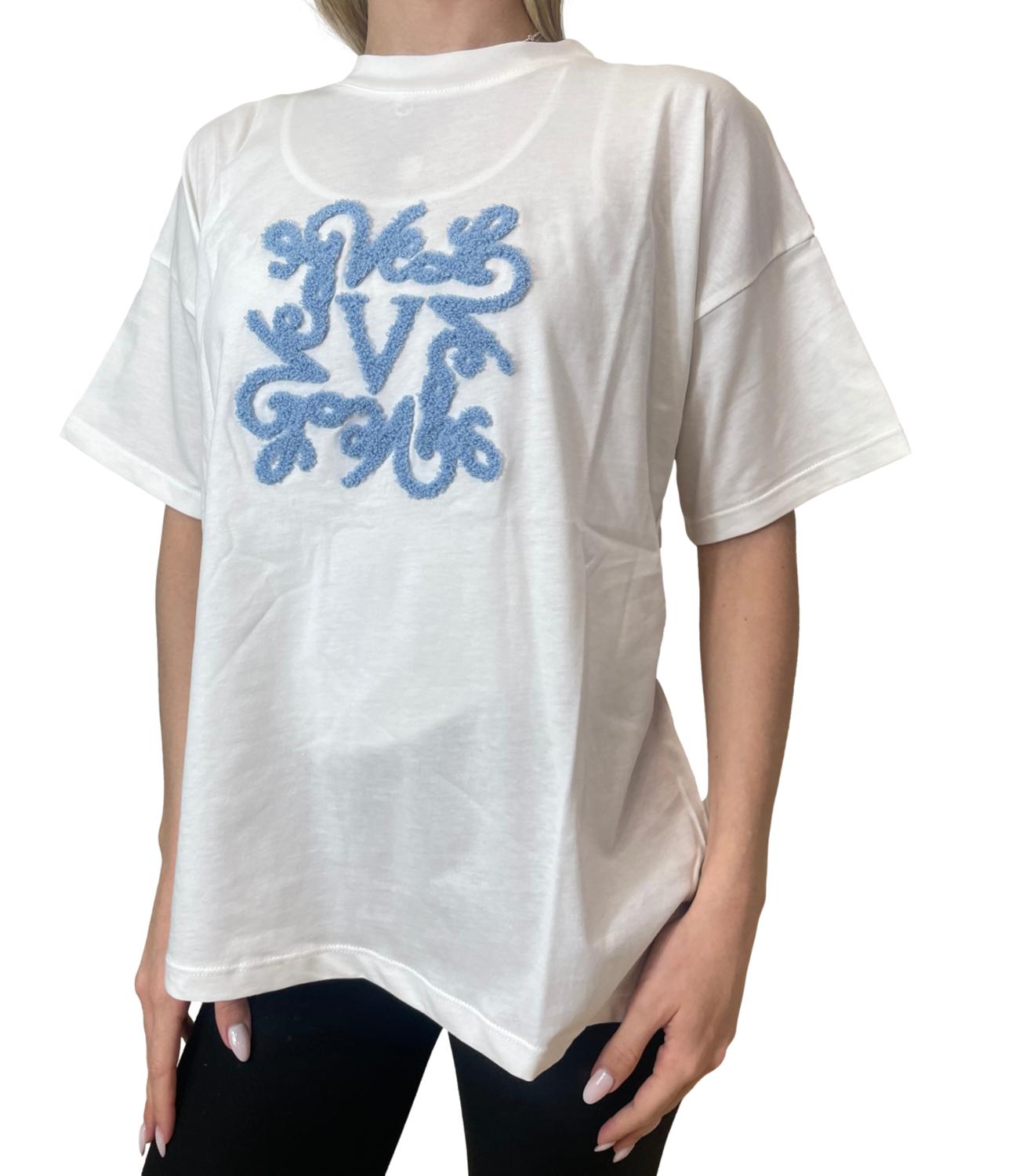 Vicolo T-shirt Logo Blu Donna