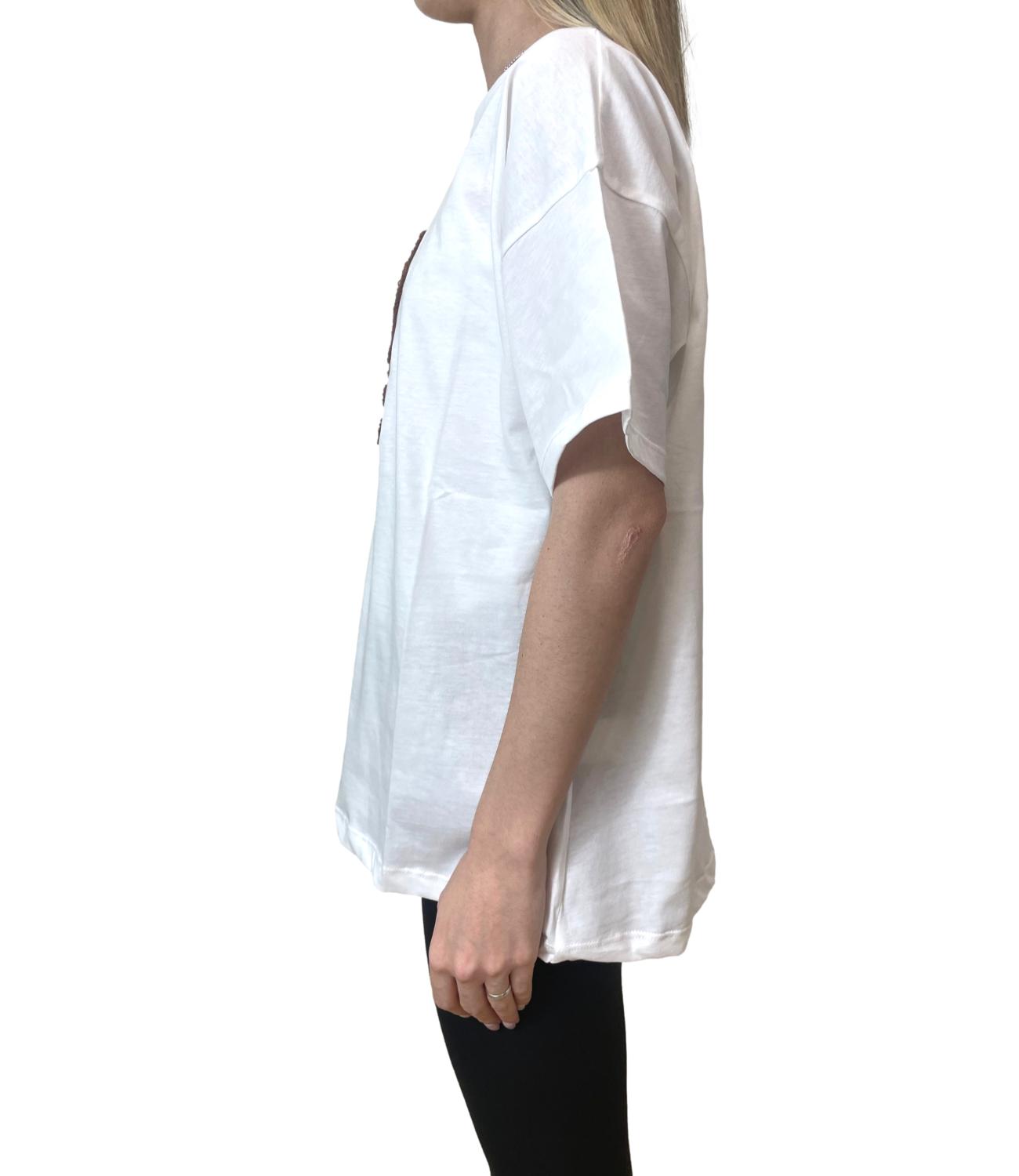 Vicolo T-shirt Logo Giallo Moro Donna