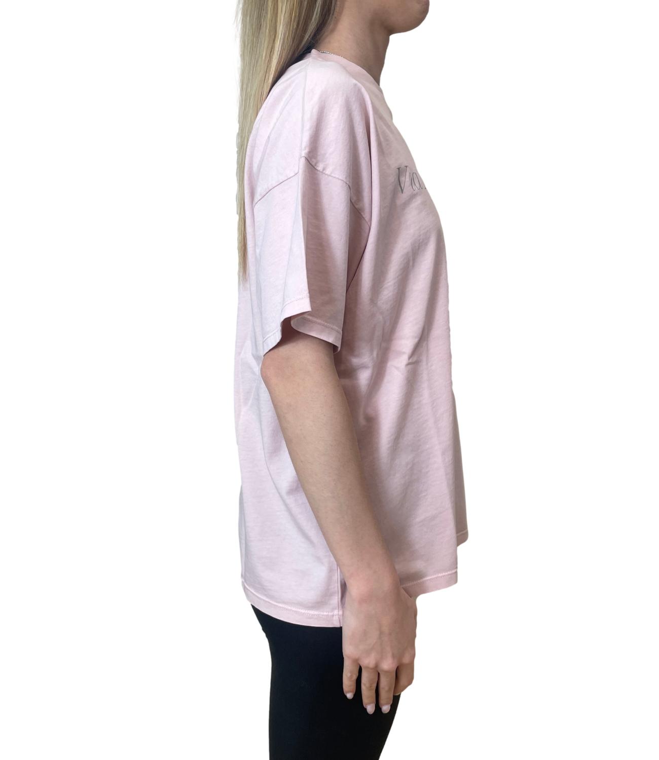 Vicolo T-shirt Stampa Rosa Donna