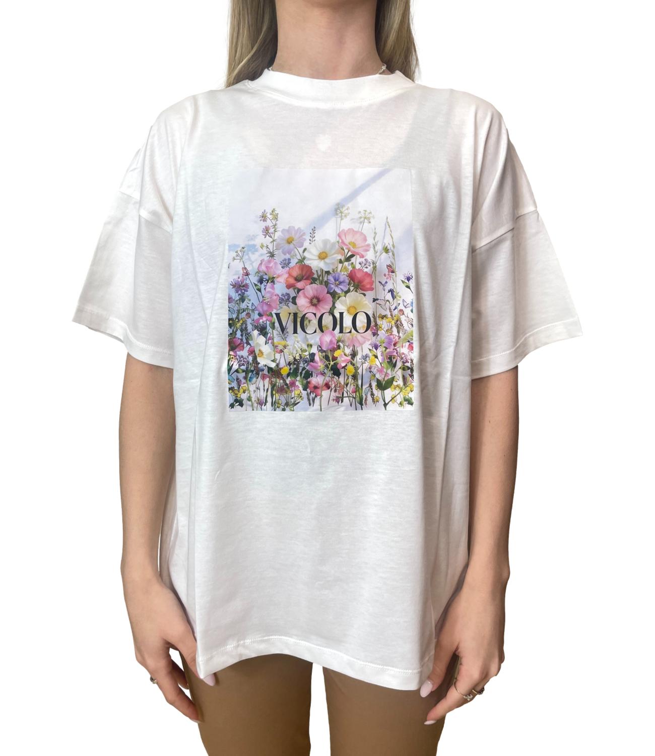Vicolo T-shirt Bianco Donna