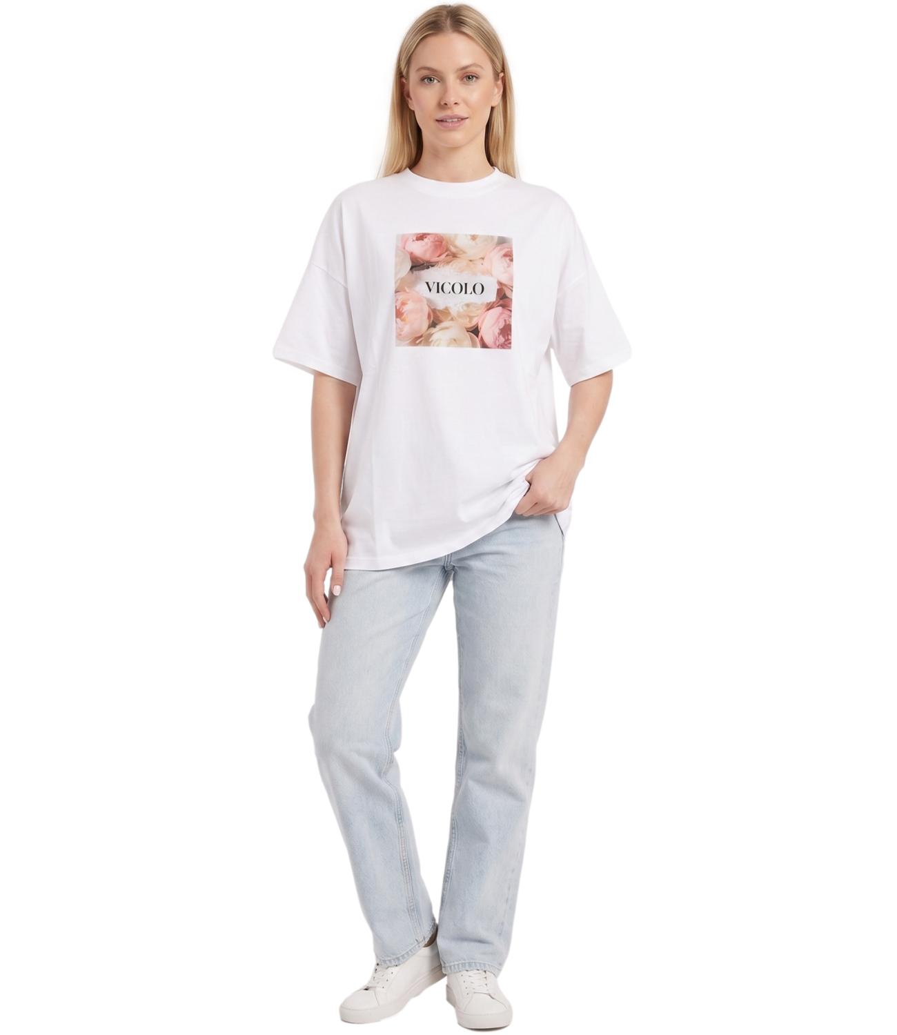 Vicolo T-shirt Bianca Donna