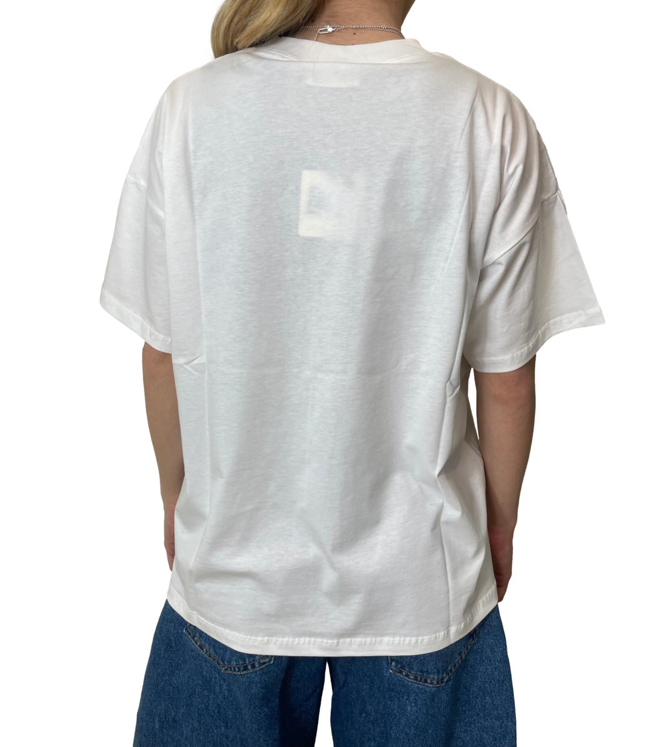 Vicolo T-Shirt Bianco da Donna