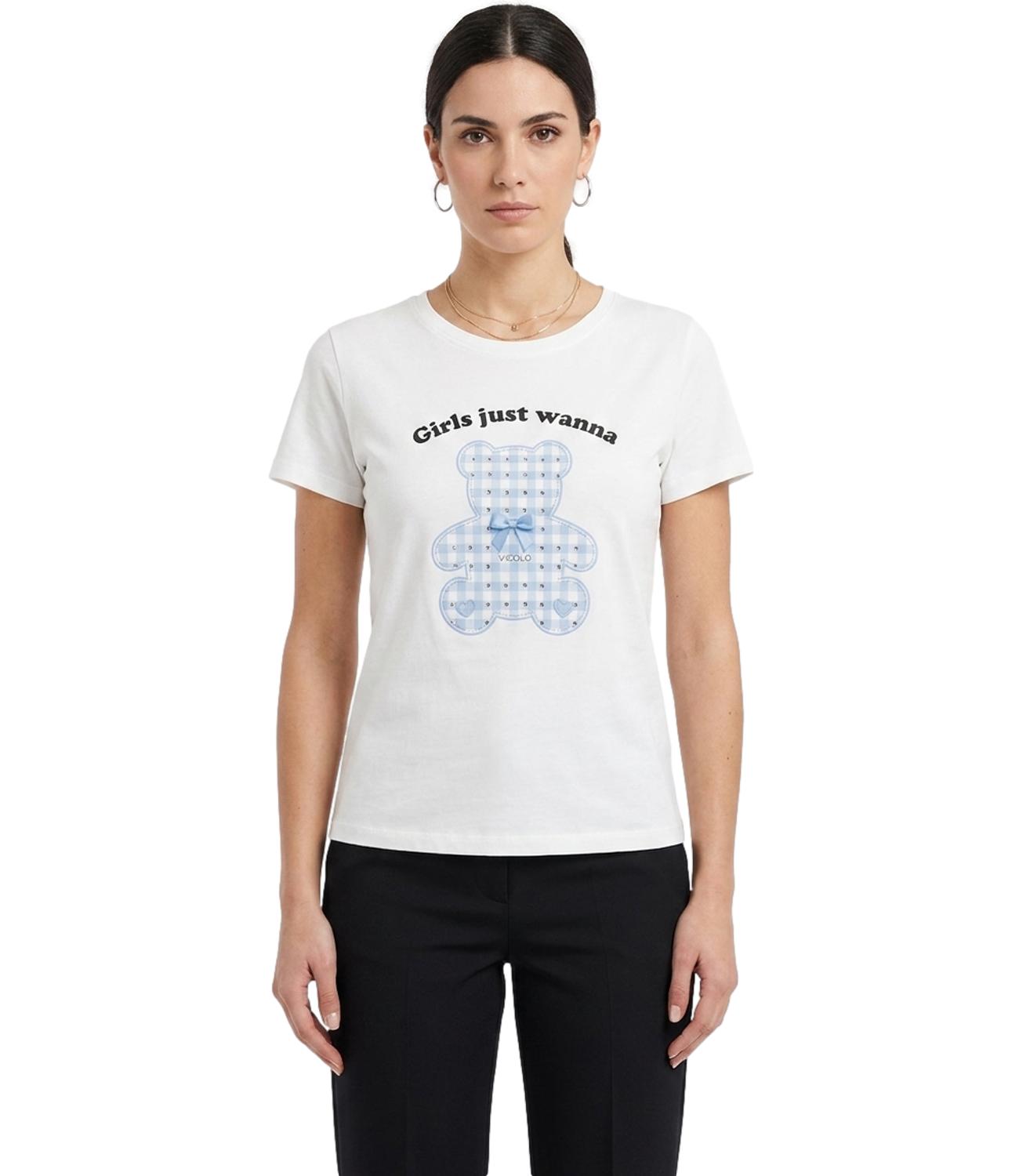 Vicolo T-Shirt Naturale da Donna