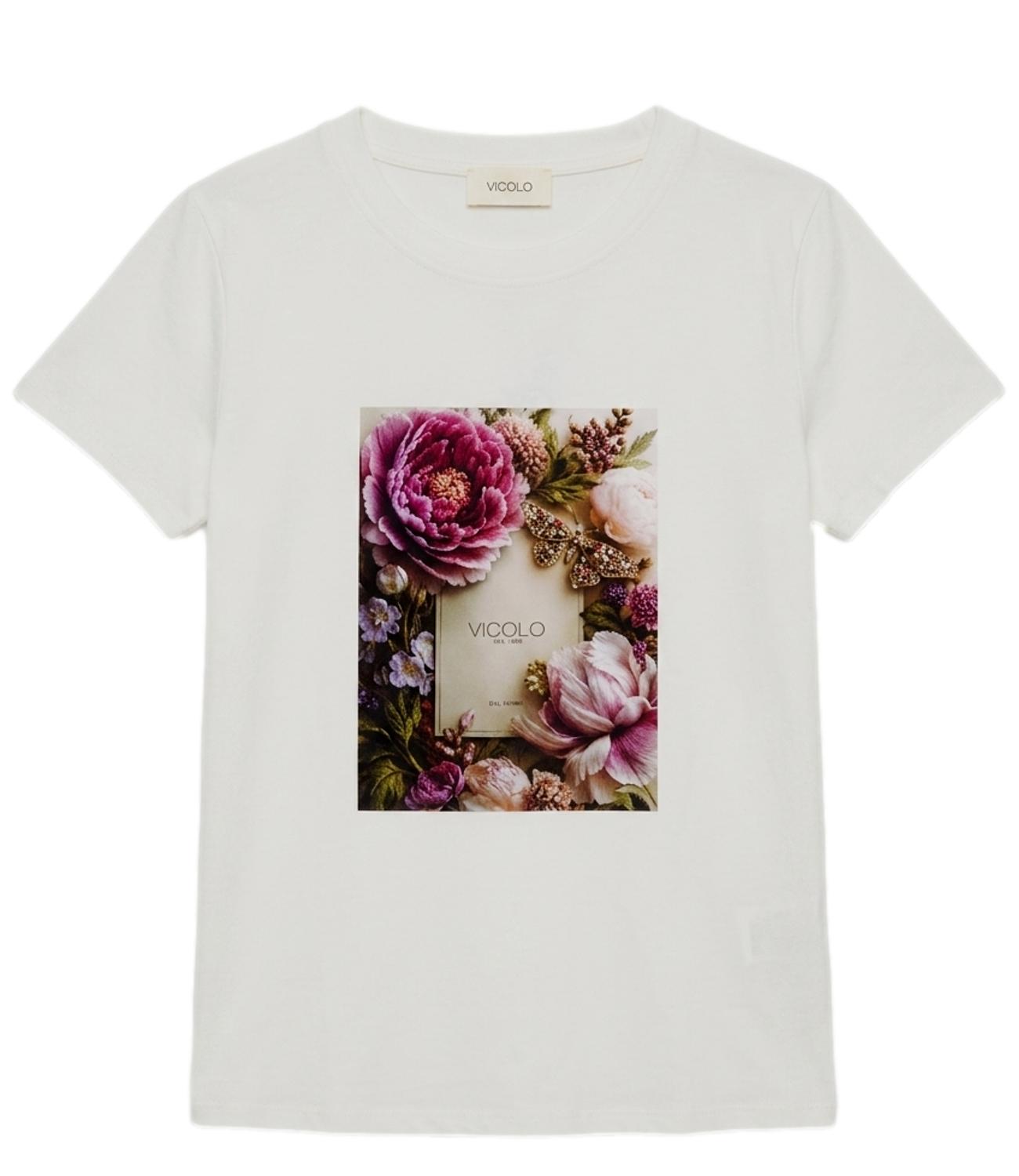 Vicolo T-Shirt Bianco da Donna