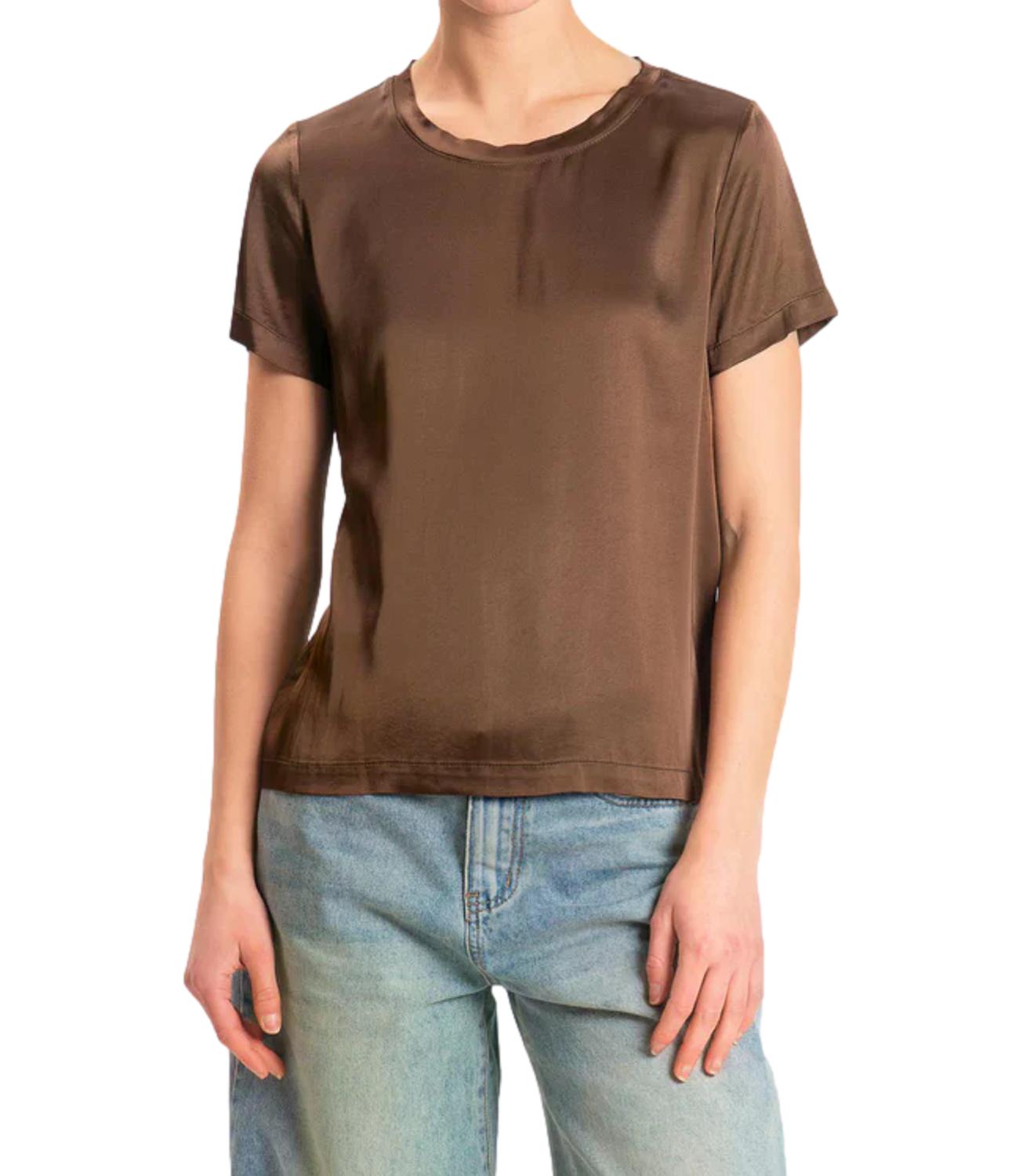 Vicolo T-shirt Satin Burro Donna