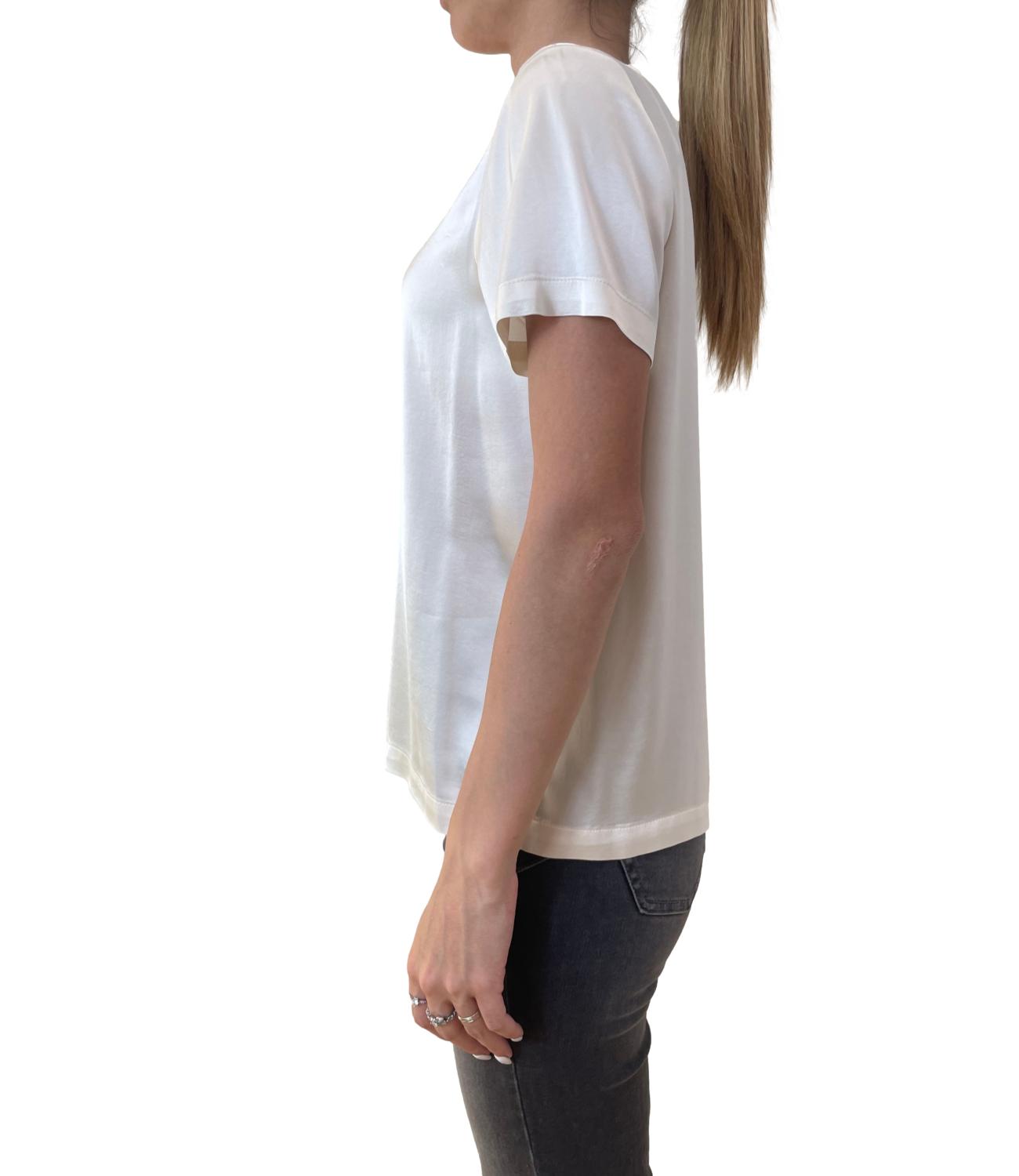 Vicolo T-shirt Satin Burro Donna
