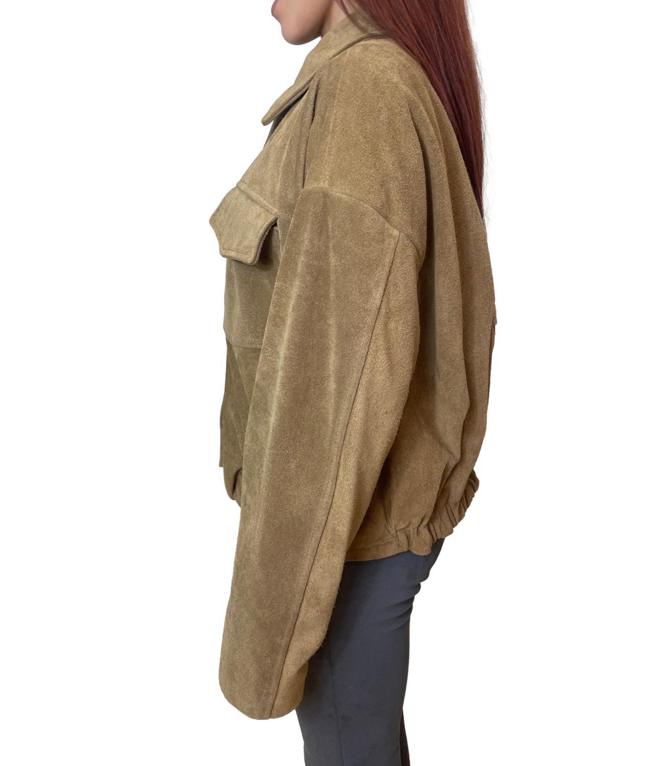 Vicolo Giacca Bomber Marrone Donna