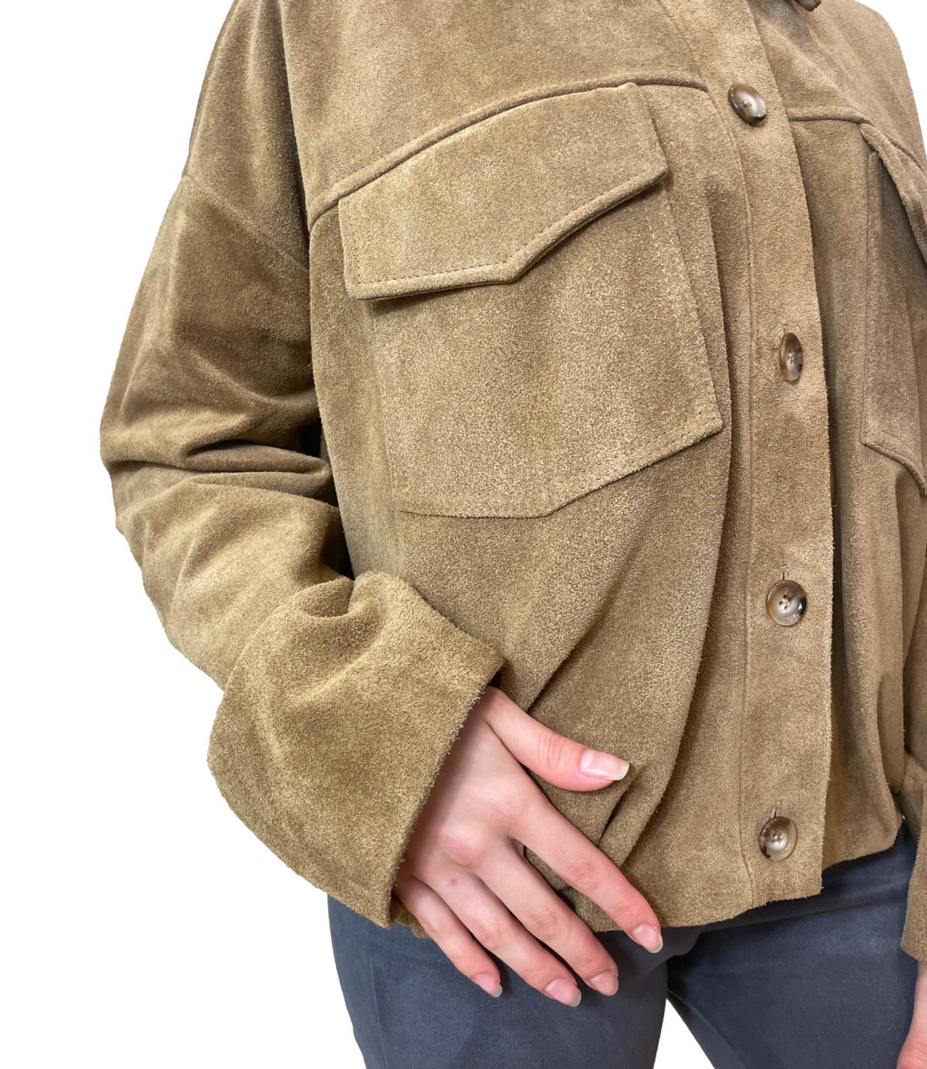 Vicolo Giacca Bomber Marrone Donna