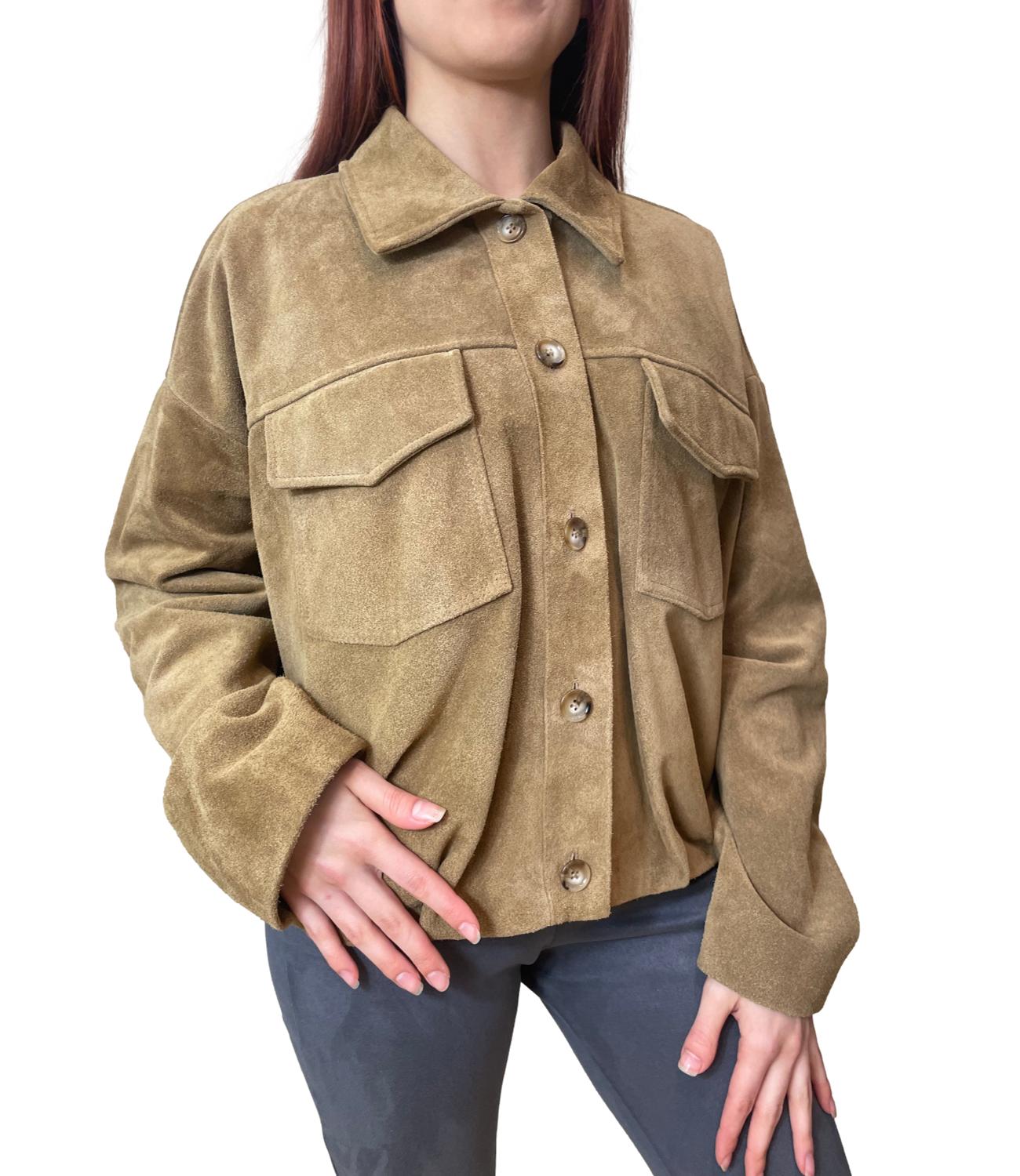 Vicolo Giacca Bomber Marrone Donna