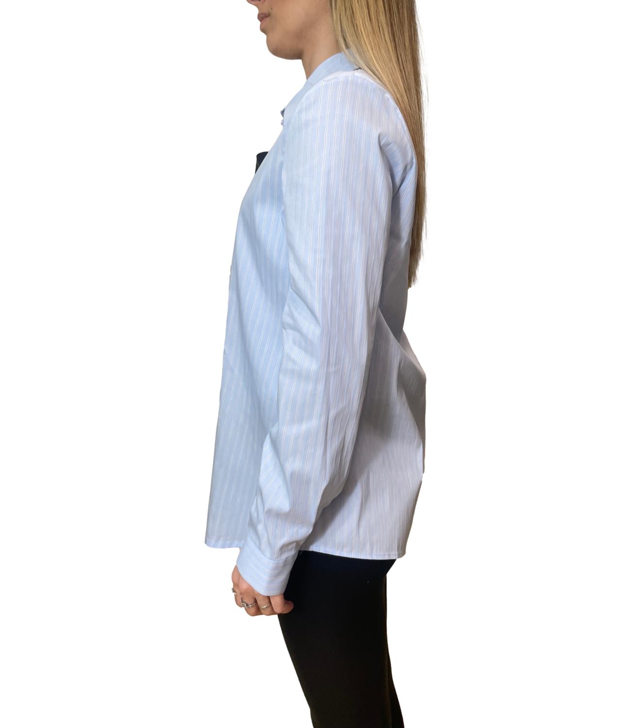 Vicolo Camicia Azzurro/Naturale Donna