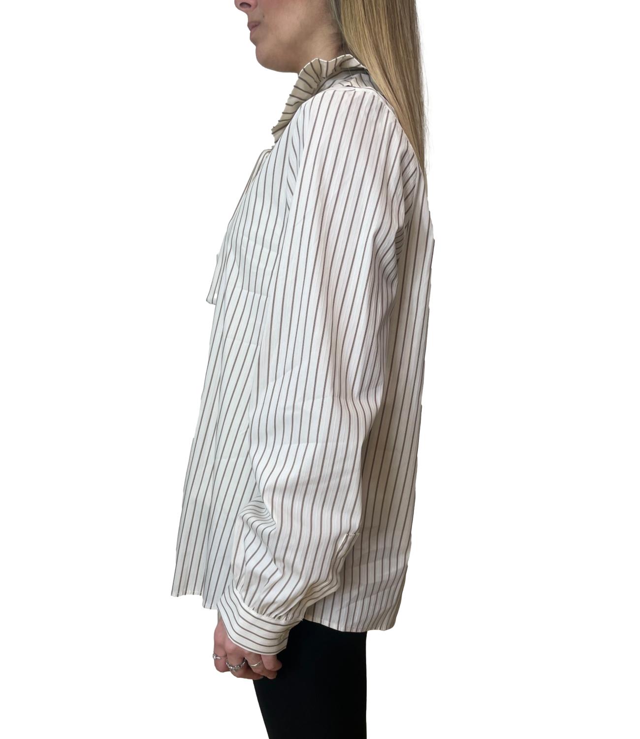 Vicolo Camicia Vaniglia/Tabacco Donna