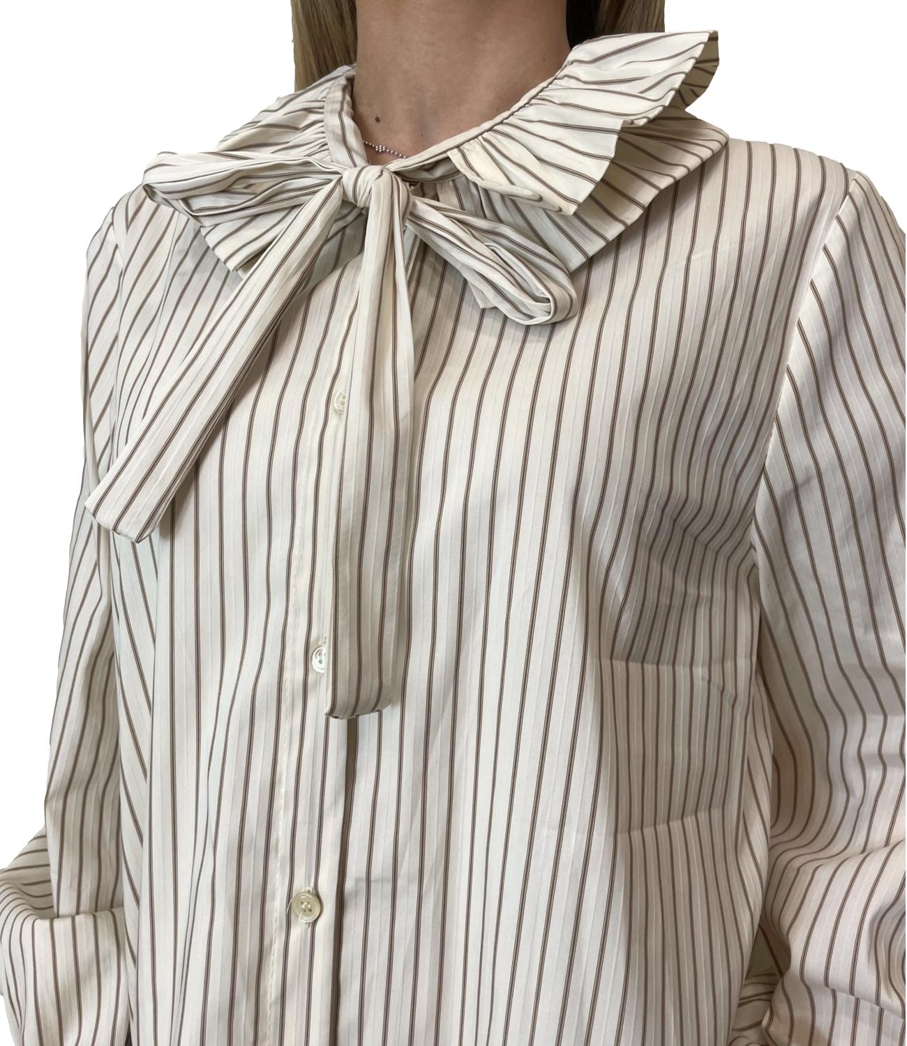 Vicolo Camicia Vaniglia/Tabacco Donna