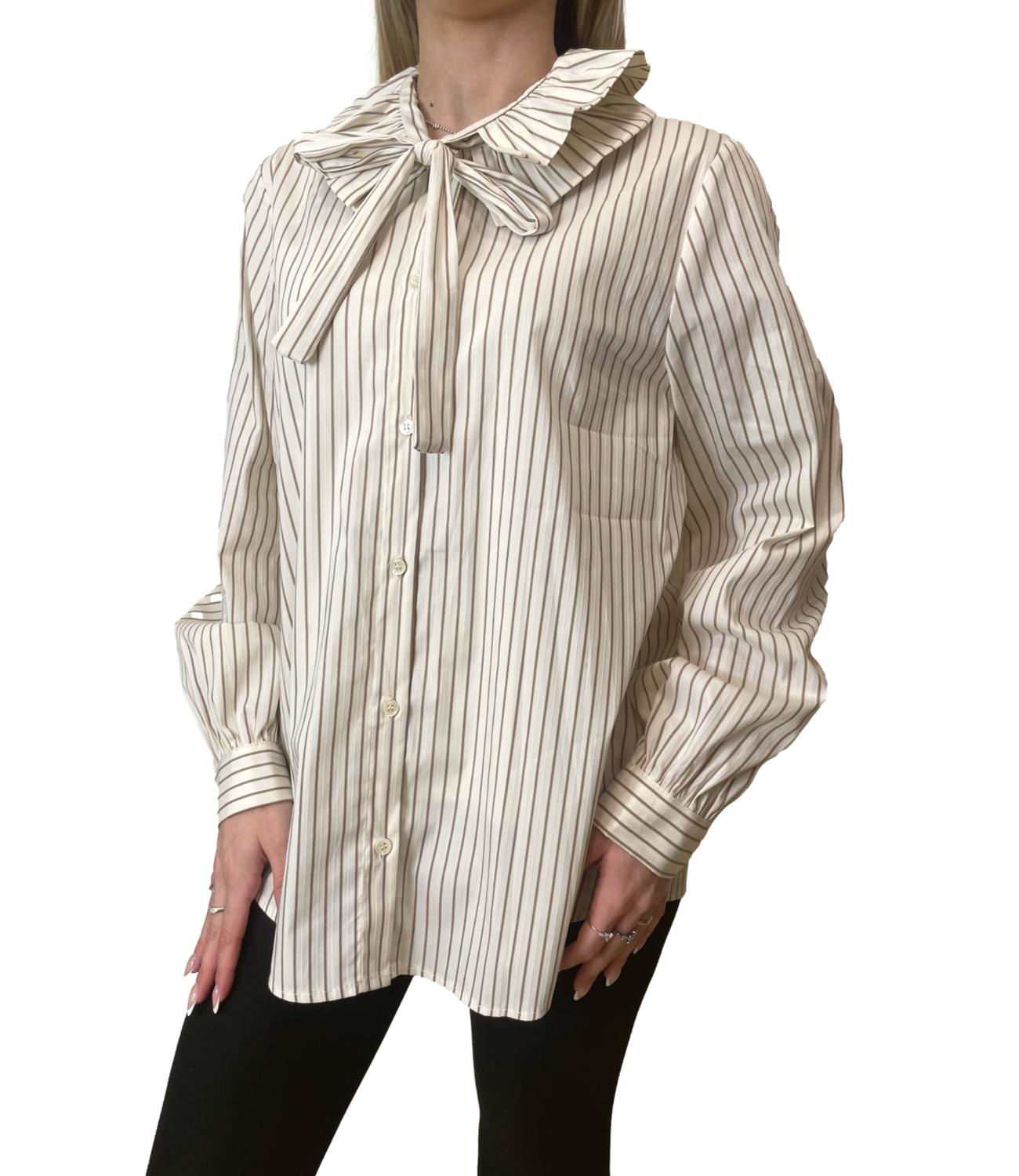 Vicolo Camicia Vaniglia/Tabacco Donna
