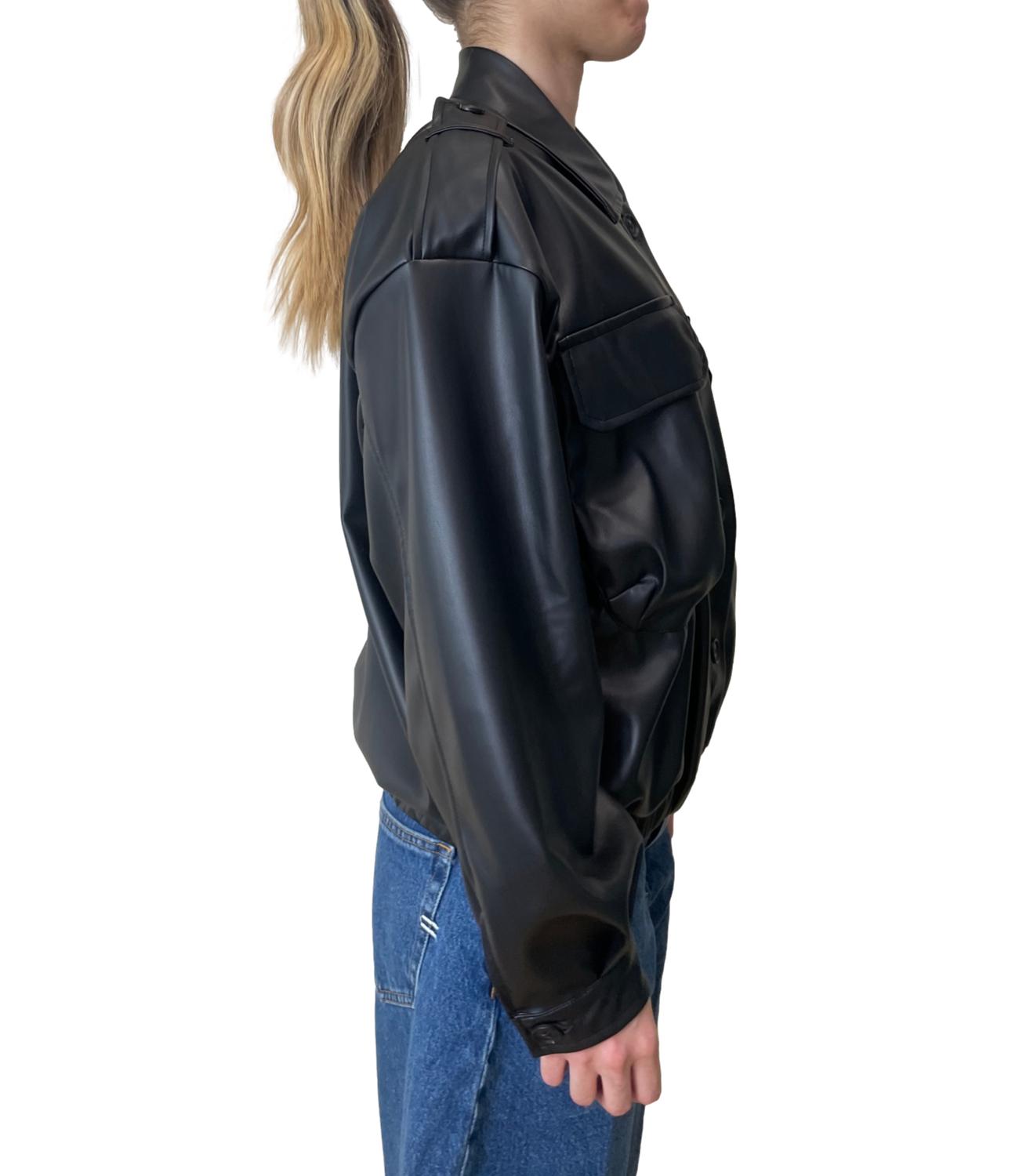 Vicolo Giacca Bomber Nero Donna