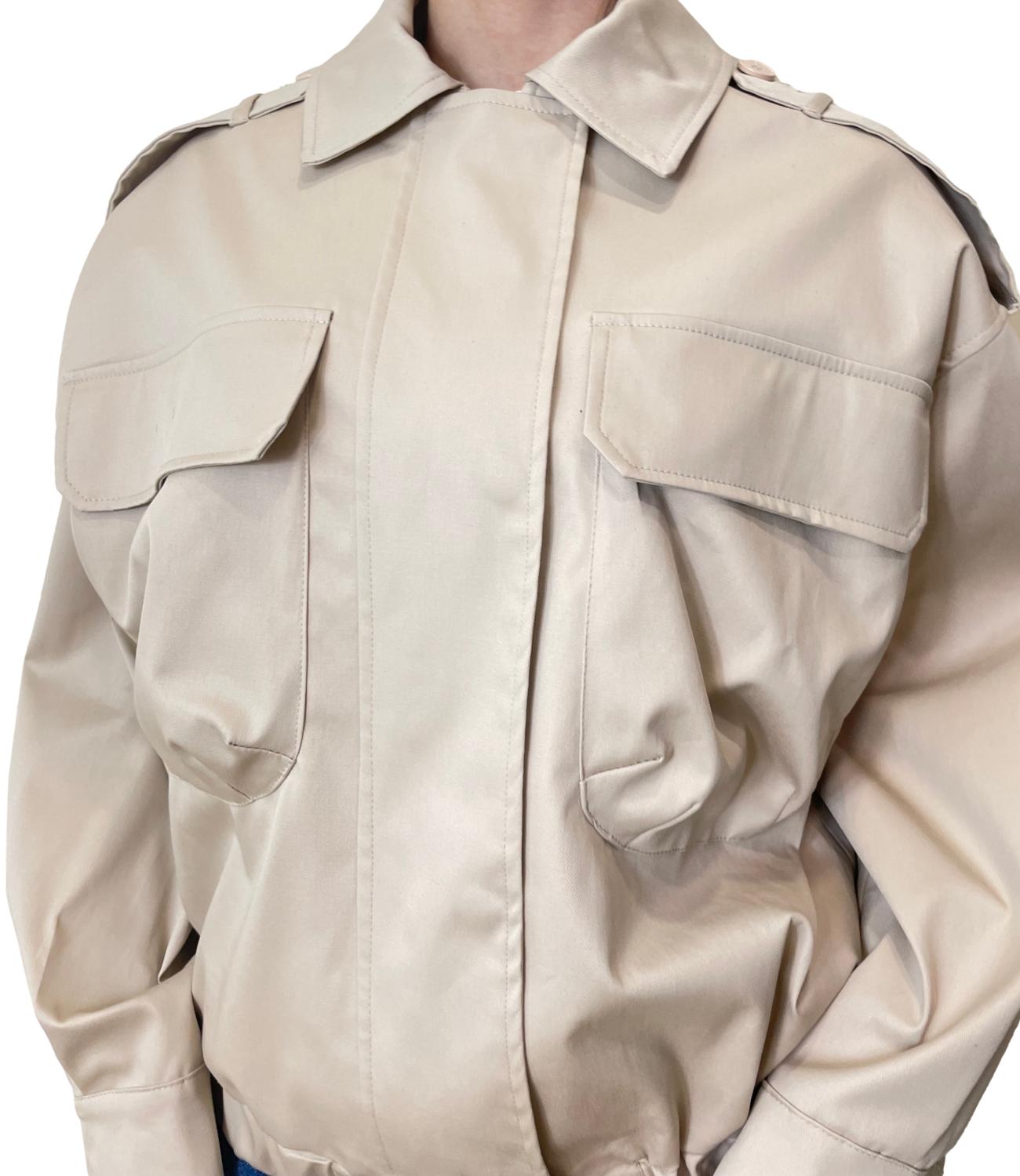 Vicolo Giacca Bomber Beige Donna