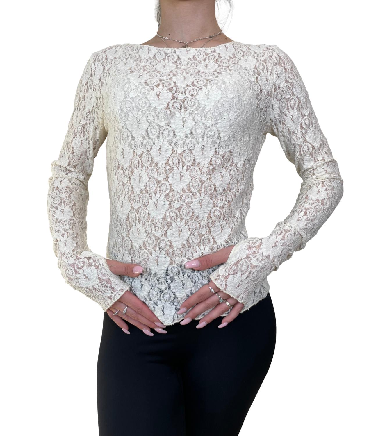 Vicolo Maglia Pizzo Burro Donna