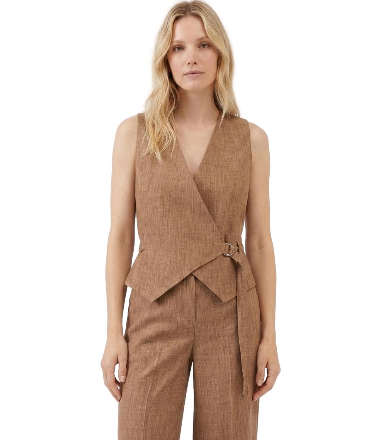 Vicolo Gilet Marrone da Donna