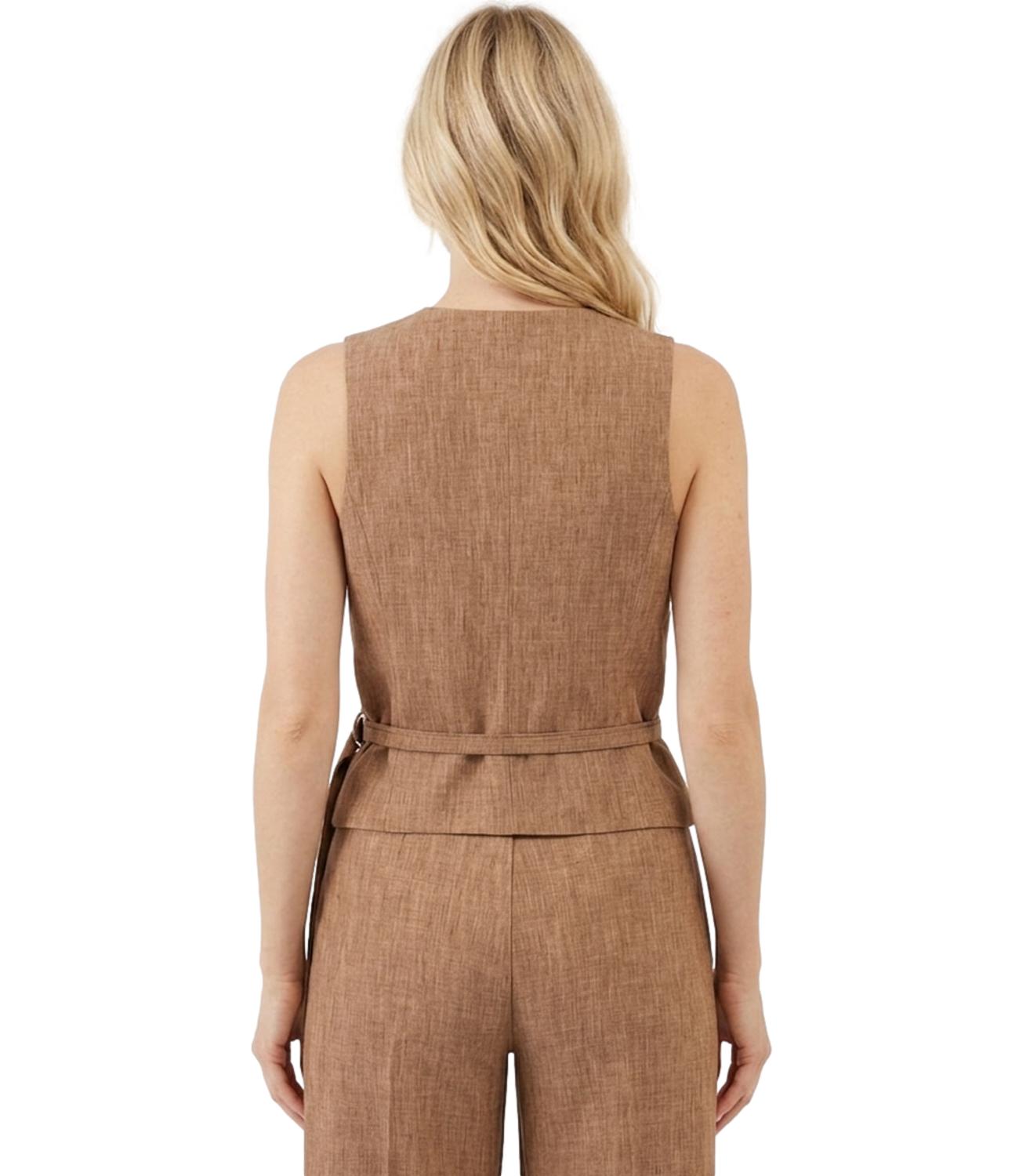 Vicolo Gilet Marrone da Donna