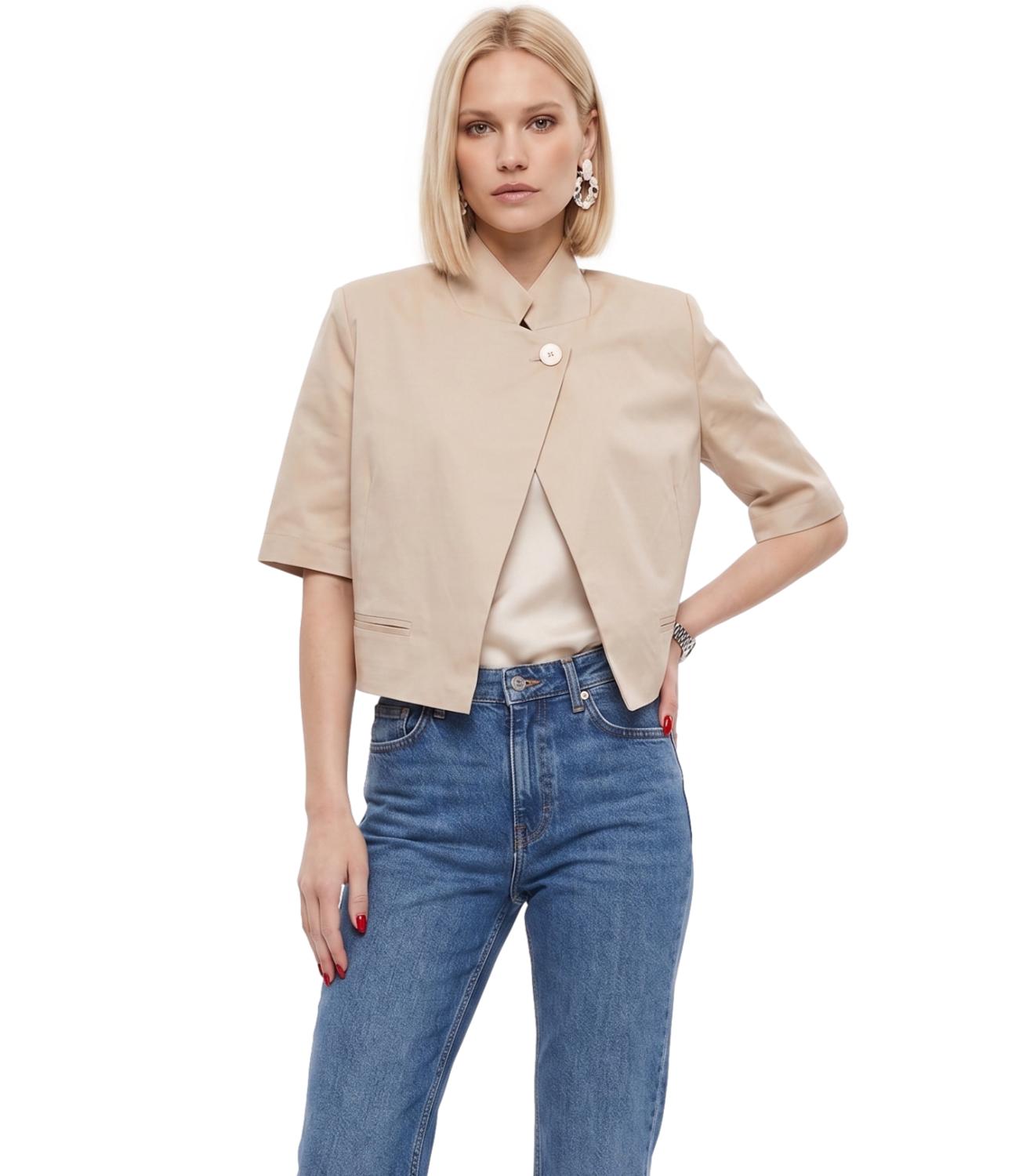 Vicolo Giacca Beige Donna