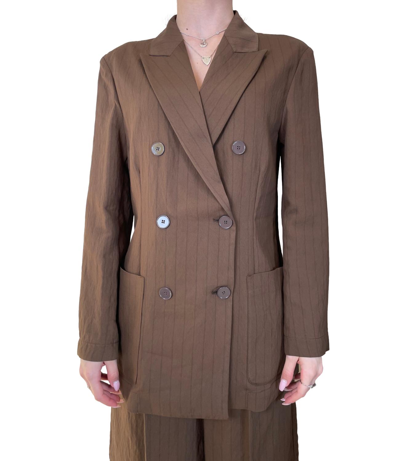 VICOLO giacca doppiopetto moro donna