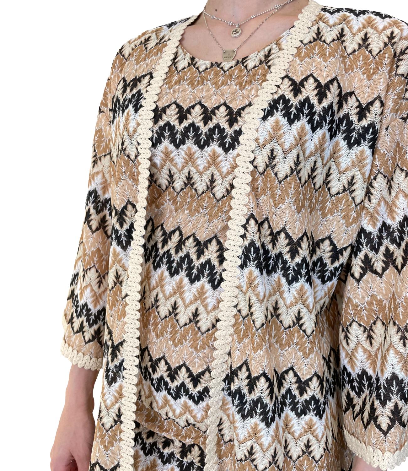 VICOLO cardigan fantasia beige donna