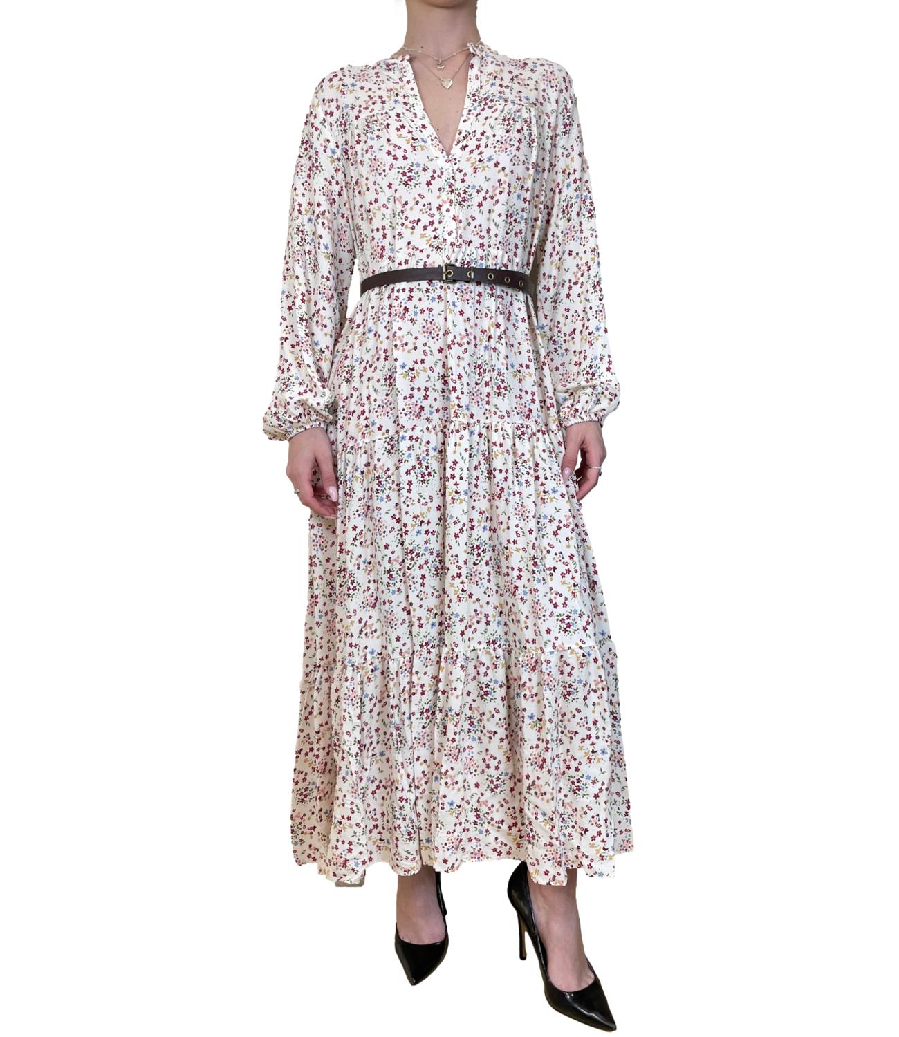 VICOLO abito floreale burro donna