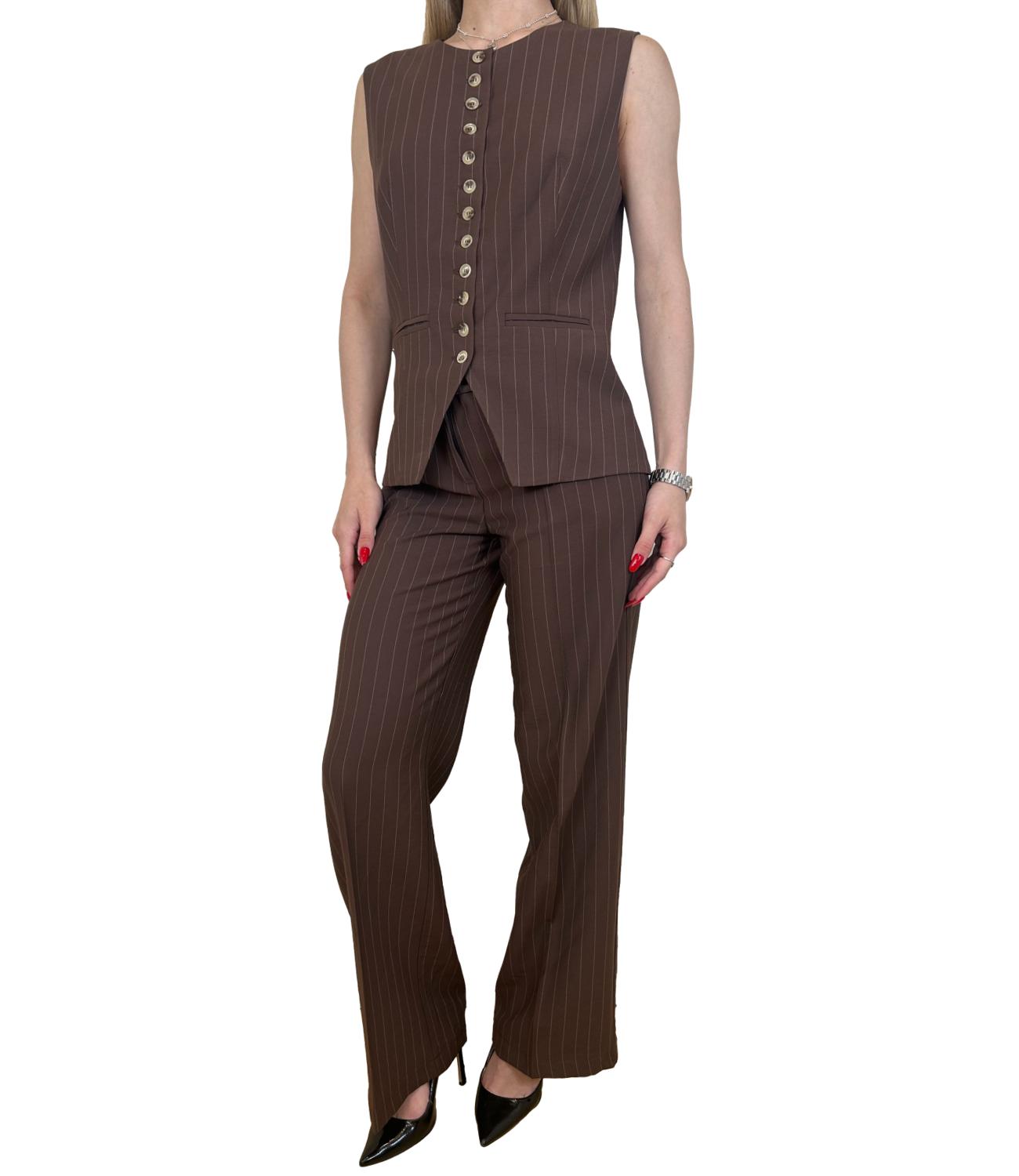 Vicolo Giacca Gilet Moro Gessato Donna