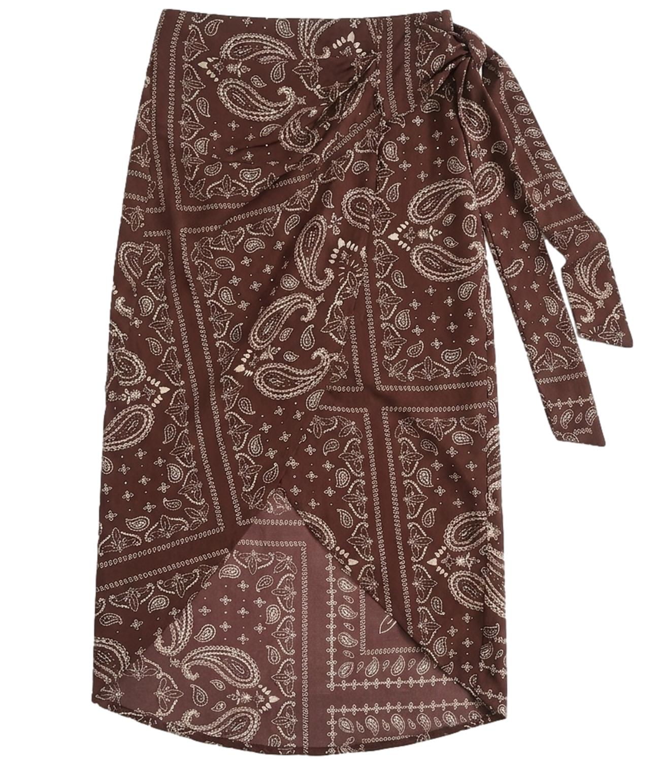 Vicolo Gonna Bandana Bordeaux Donna
