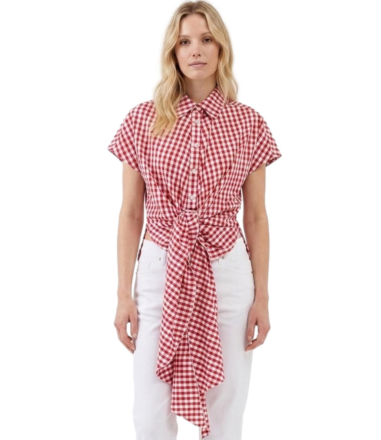 Vicolo Top Bianco/rosso da Donna