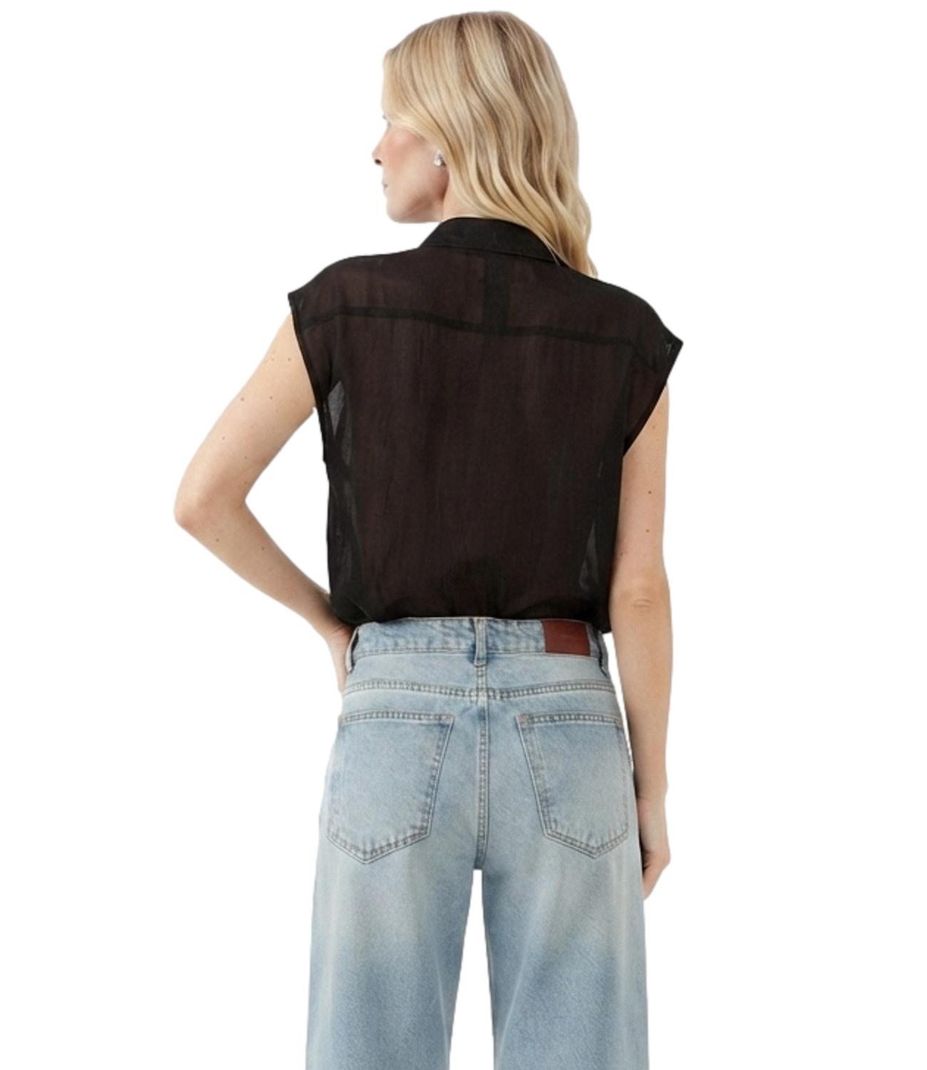 Vicolo Top Nero da Donna