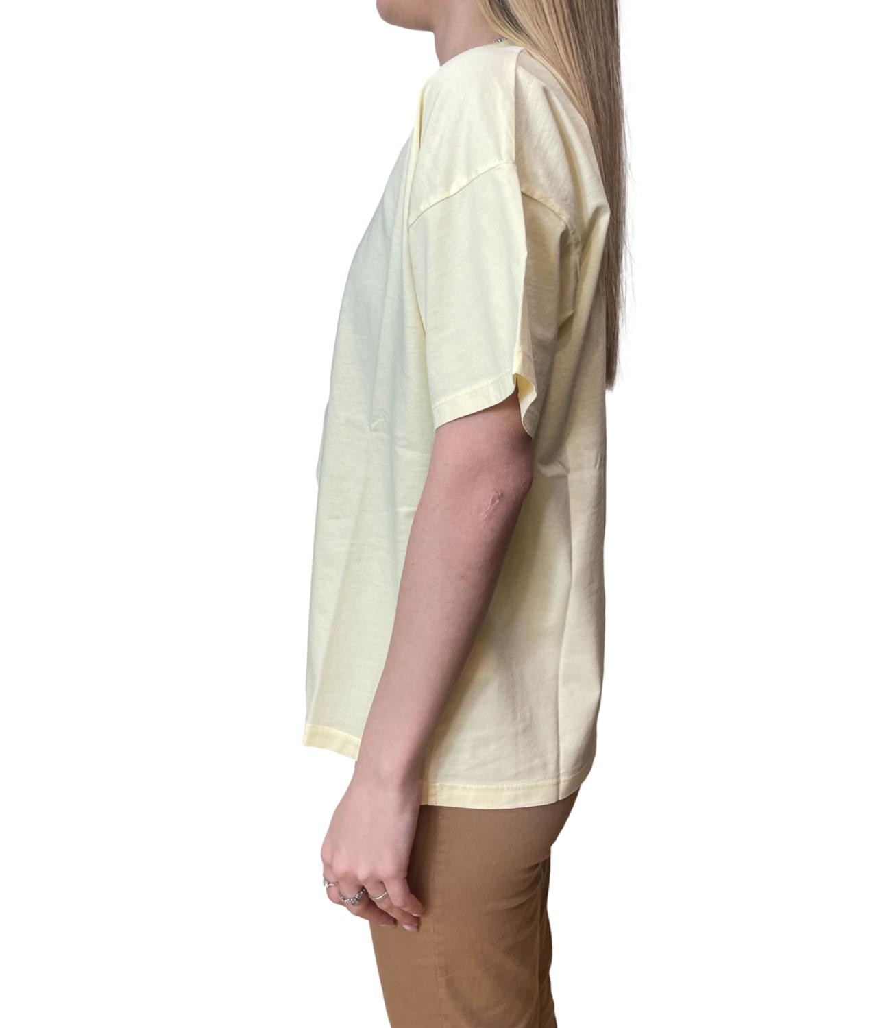 Vicolo T-shirt Over Giallo Donna