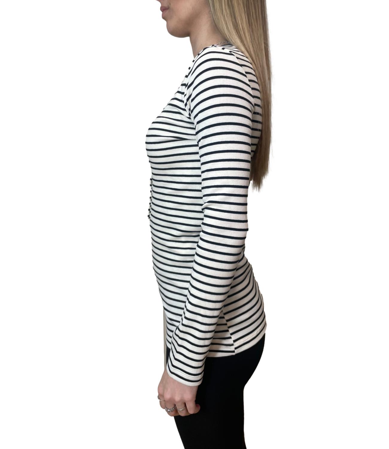 Vicolo Maglia Ecru/Nero Donna
