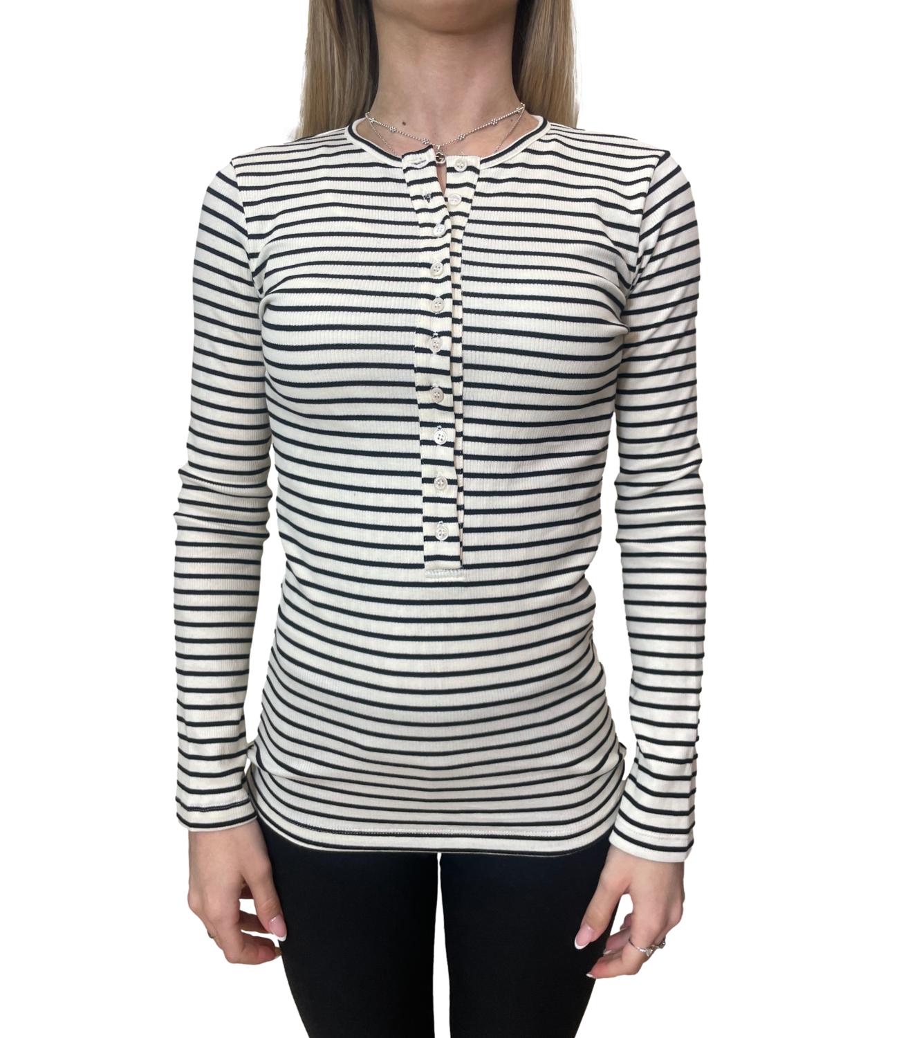 Vicolo Maglia Ecru/Nero Donna