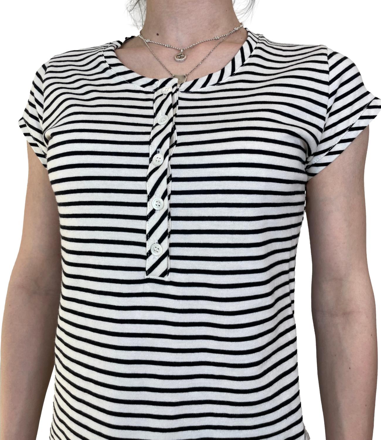 VICOLO t-shirt burro/nero donna
