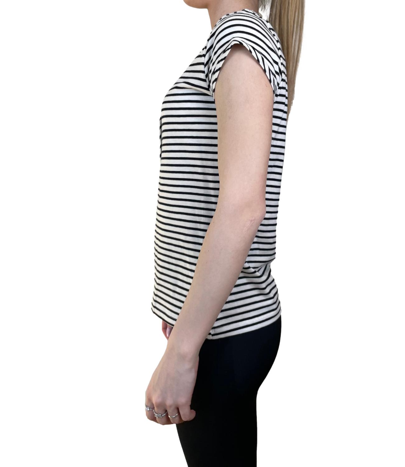 VICOLO t-shirt burro/nero donna