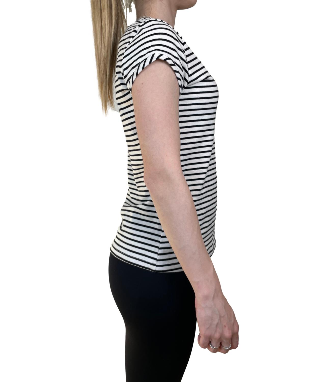 VICOLO t-shirt burro/nero donna