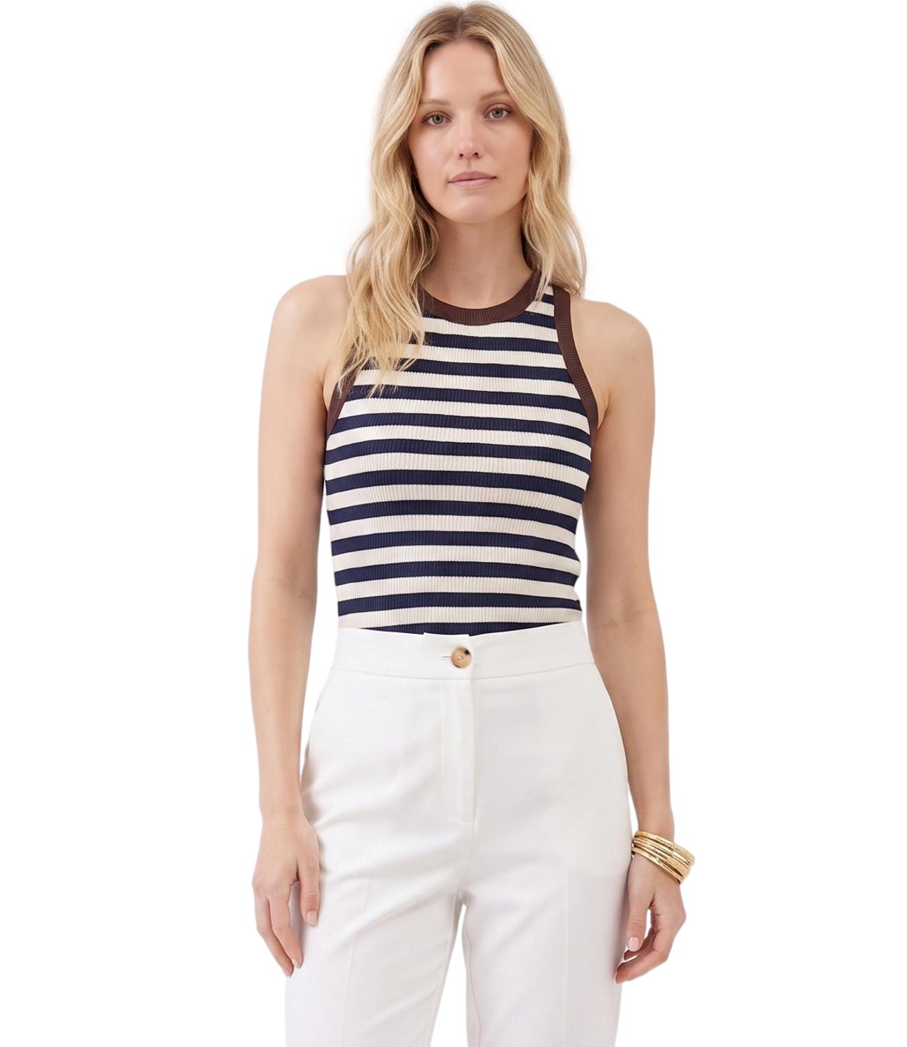 Vicolo Top Blu/marrone da Donna